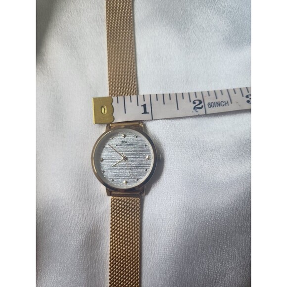 Ibso Boerni Albisino Womens Stainless Steel Gold Watch Adjustable Silver Faced - Picture 4 of 10